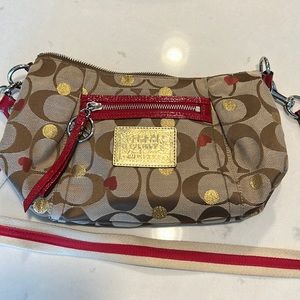 Coach Poppy Bag with Hearts
